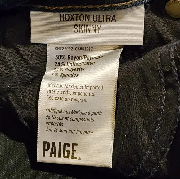 Paige Hoxton Ultra Skinny Jeans Galven Size 25 - Picture 7 of 8